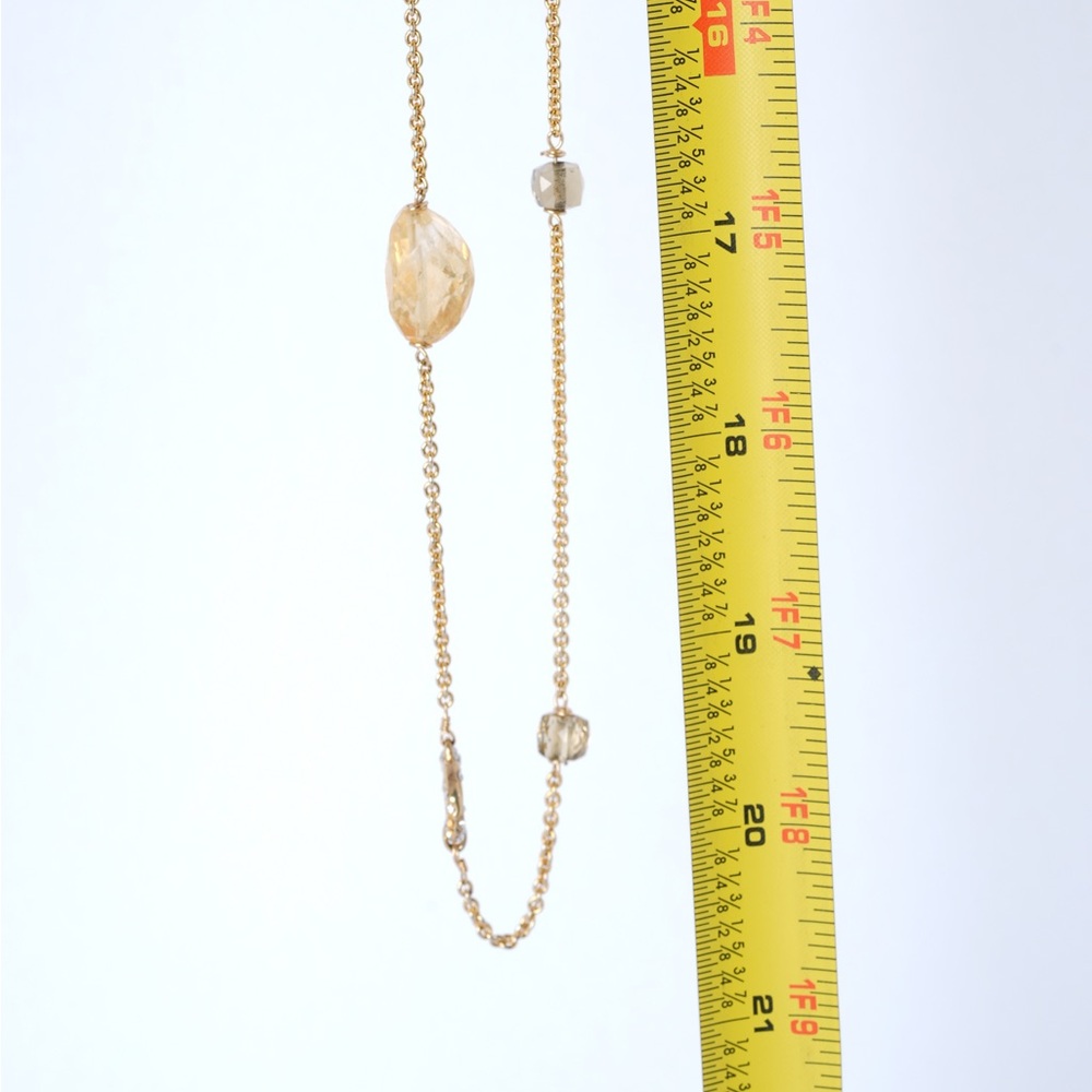 Alexis Bittar Gold Necklace‎ with Crystal accents - Picture 4 of 4